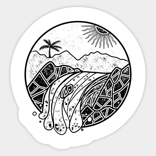 Jungle Waterfall Sticker by AquaDuelist